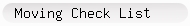 Moving Check List