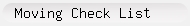 Moving Check List